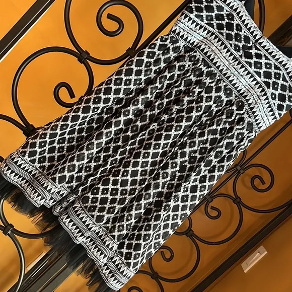 BCBG Max Azria Silk & Tulle Hem Baby Doll Dress - Picture 5 of 7